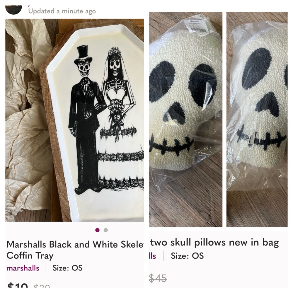 Clearance Halloween bundle! Two pillows and a decorative tray all NWT